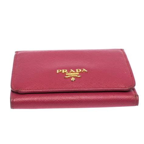 prada portemonnaie pink|prada wallet.